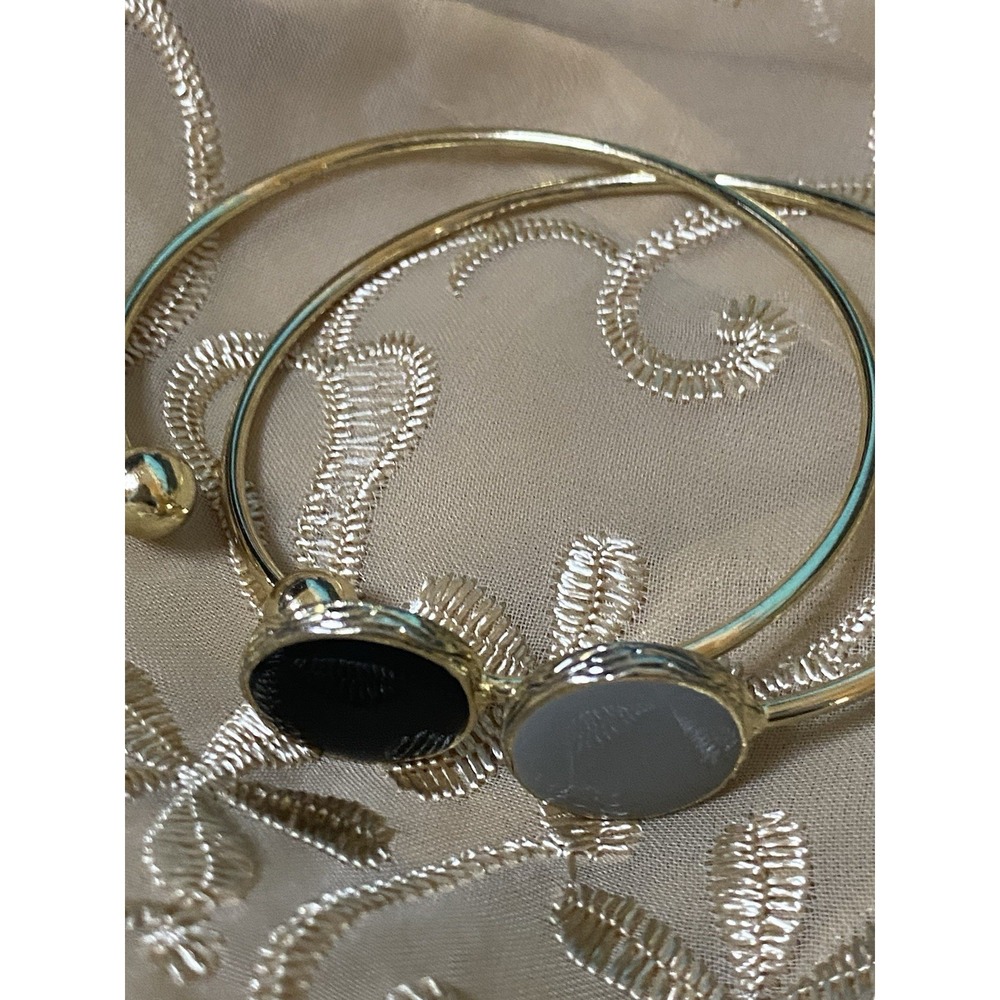Women Bracelet Set Two Yellow Gold Decor Gift